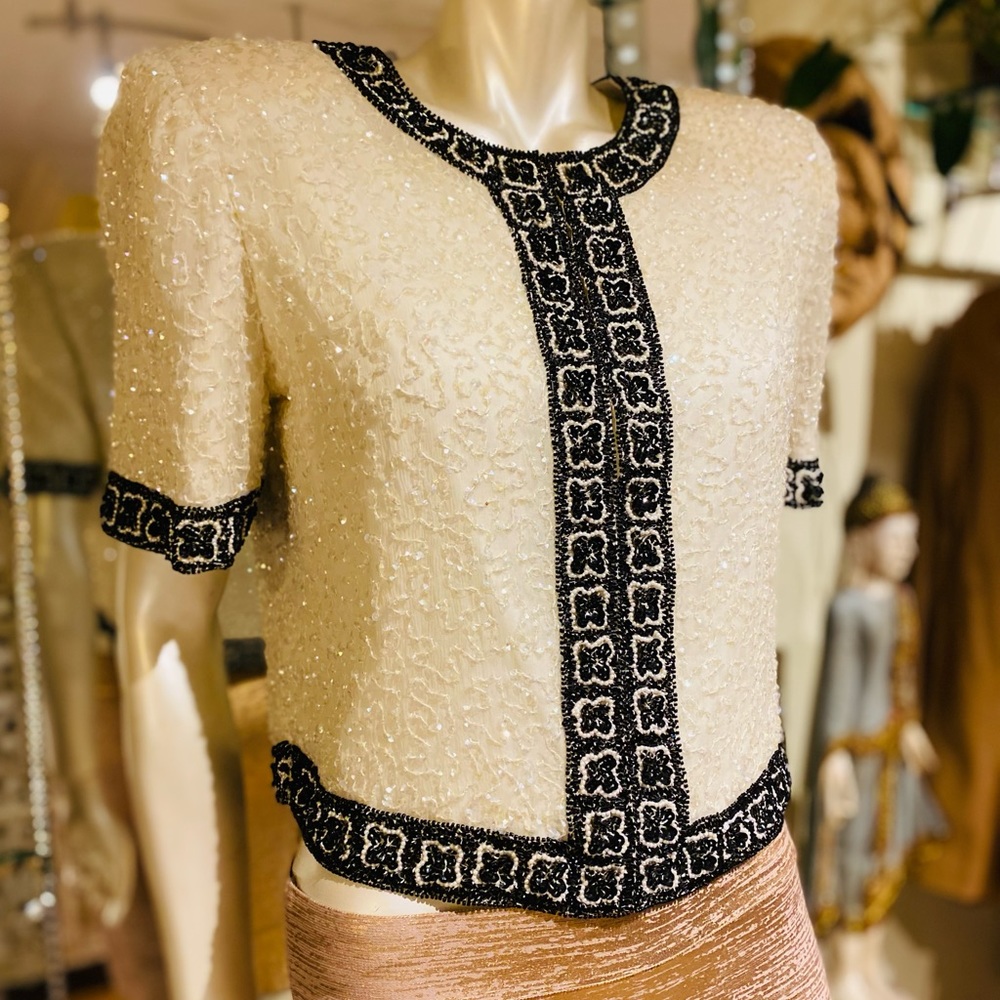 Laurence Kazar Vintage Top - Picture 13 of 14
